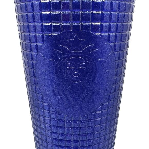 Starbucks Blueberry Pearl Glitter Grid Tumbler - 24 oz - Picture 2 of 4